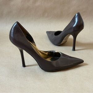 Guess by Marciano Carrie Dark Brown Pointed Heels well worn